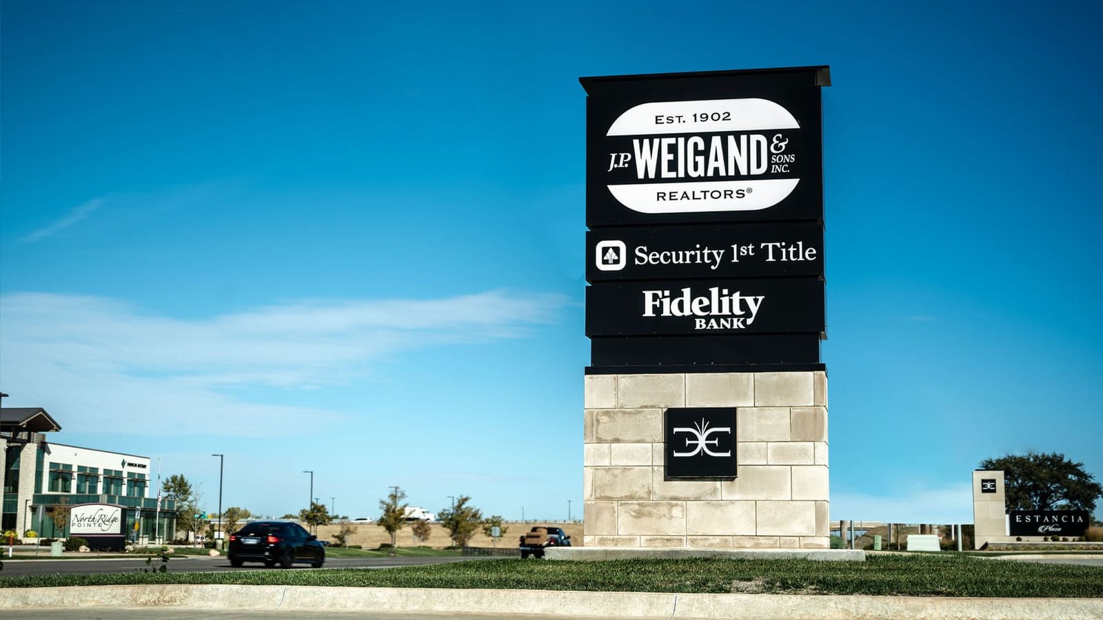 J.P. Weigand (West): pylon sign